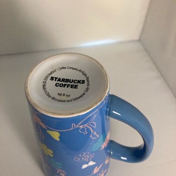 STARBUCKS Mug with Butterflies Large  Capacity - Picture 2 of 4